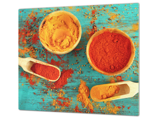 Glass Kitchen Board 60D03A: Curry 1