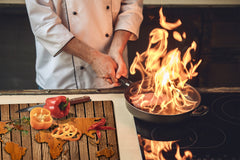 Tempered GLASS Kitchen Board D09 Other: Wood 18