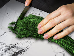 Planche de cuisine en VERRE trempé; D02 Série Eau: Gouttes d'eau 1