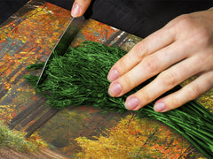 Tempered GLASS Kitchen Board – Impact & Scratch Resistant; D08 Nature Series: Forest 2