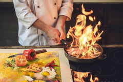 Tabla de cocina de vidrio templado ÚNICA 60D05A: Flores 3