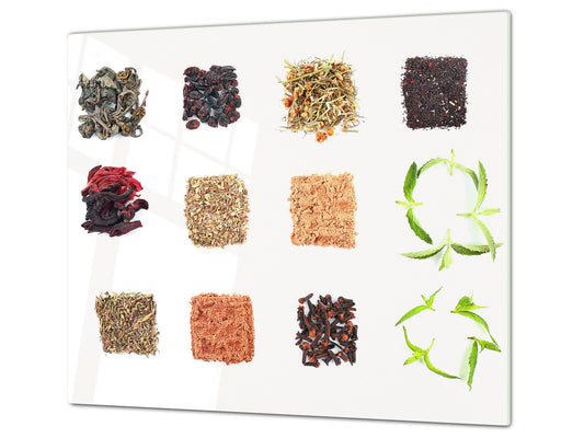 Glass Kitchen Board 60D03A: Mosaic with spices 5