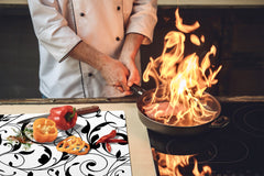 Arbeitsplattenschoner 60D06B: Blumenmuster 2