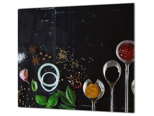 Glass Kitchen Board 60D03A: Italian spices 1
