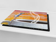 Glass Pastry Board 60D18: Hopping for coffee