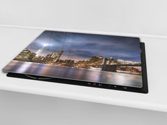 CUTTING BOARD and Cooktop Cover D11 Cities Series: marine coast 4