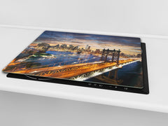 CUTTING BOARD and Cooktop Cover D11 Cities Series: bridge 2