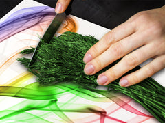 Tabla de cortar de CRISTAL templado D01 Serie abstracta: Arte abstracto 14