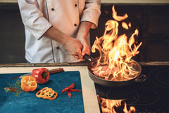 Planche à découper en verre trempé et couvre-cuisinièr; D10A Série Textures A: Texture 91