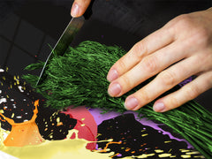 Panneau de cuisine en verre trempé D09 Autre: Gouttes d'eau 2