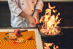 Cubierta para placa de inducción 60D14: Vórtice colorido