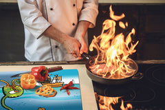 Tempered GLASS Kitchen Board D16 Blurby World: A toll