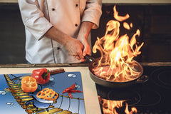 Tempered GLASS Kitchen Board D16 Blurby World: Bridge