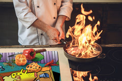 Tempered GLASS Kitchen Board D16 Blurby World: Pooper