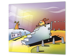 Tempered GLASS Kitchen Board D16 Blurby World: Step on it