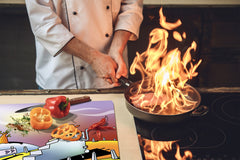 Tempered GLASS Kitchen Board D16 Blurby World: Step on it