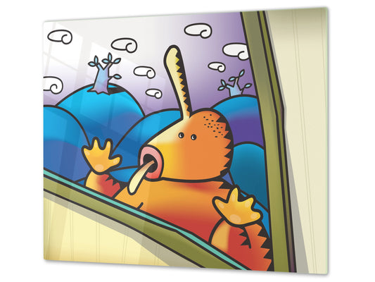 Tempered GLASS Kitchen Board D16 Blurby World: Window