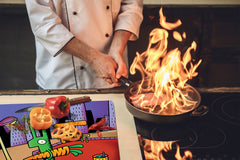 Tempered GLASS Kitchen Board D16 Blurby World: Workrab