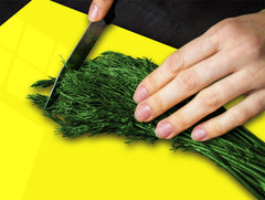 Tempered GLASS Kitchen Board D18 Series of colors: Lemon Yellow