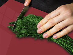 Tempered GLASS Kitchen Board D18 Series of colors: Burgundy