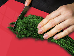 Tabla de cortar de cristal templado D18 Serie de Colores: Rojo