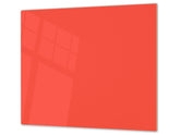 Tempered GLASS Kitchen Board D18 Series of colors: Orange Red