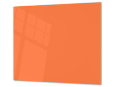 Tempered GLASS Kitchen Board D18 Series of colors: Pastel Orange