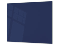 Tempered GLASS Kitchen Board D18 Series of colors: Steel Blue