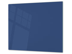 Tempered GLASS Kitchen Board D18 Series of colors: Navy Blue