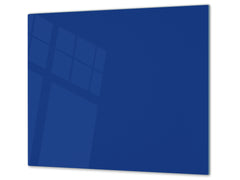 Tempered GLASS Kitchen Board D18 Series of colors: Cobalt Blue