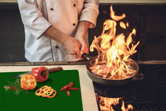 Tempered GLASS Kitchen Board D18 Series of colors: Dark Green