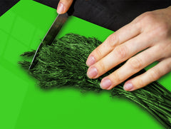 Tempered GLASS Kitchen Board D18 Series of colors: Yellow Green