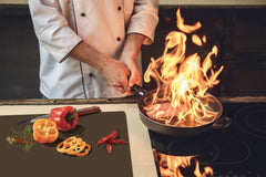 Tempered GLASS Kitchen Board D18 Series of colors: Brown