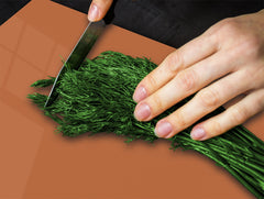 Tabla de cortar de cristal templado D18 Serie de Colores: Nogal