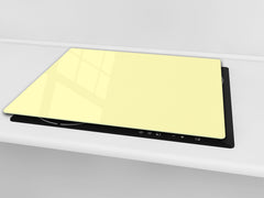 Tempered GLASS Kitchen Board D18 Series of colors: Creamy