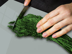 Tempered GLASS Kitchen Board D18 Series of colors: Medium Gray