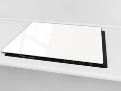 Tabla de cortar de cristal templado D18 Serie de Colores: Blanco