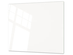 Tabla de cortar de cristal templado D18 Serie de Colores: Blanco