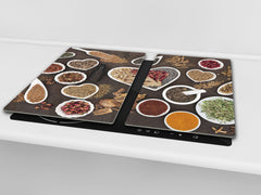 Glass Kitchen Board 60D03A: I love spices 1