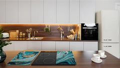 Chopping Board - Worktop saver and Pastry Board - Glass Cutting Board D23 Colourful abstractions: New ocean briefing