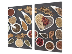 Glass Kitchen Board 60D03A: I love spices 2