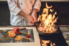 UNIQUE Tempered GLASS Kitchen Board – Scratch Resistant Glass Cutting Board – Glass Countertop MEASURES: SINGLE: 60 x 52 cm (23,62” x 20,47”); DOUBLE: 30 x 52 cm (11,81” x 20,47”); D29 Colourful Variety Series: Glossy geometric modules