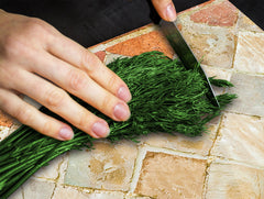 Tempered GLASS Kitchen Board – Impact & Scratch Resistant D27 Vintage leaves and patterns Series: Medieval Italian wall pattern