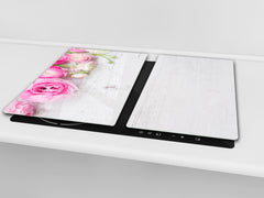 Induktionskochfeldabdeckung 60D06A: Pfingstrosenblume