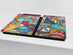 Glass stove top 60D21: Colorful mosaic 3