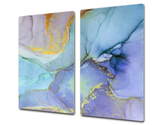 Chopping Board - Worktop saver and Pastry Board - Glass Cutting Board D23 Colourful abstractions: Colorful abstraction 1