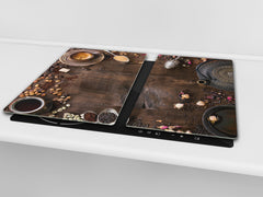 Tabla de cocina de vidrio 60D07: Tetera con café 1