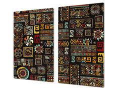 Glass Cutting Board 60D15: Egyptian symbols 2