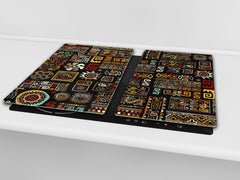Glass Cutting Board 60D15: Egyptian symbols 2