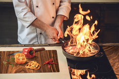 TEMPERED GLASS CHOPPING BOARD – Glass Cutting Board and Worktop Saver D26 Textures and tiles 2 Series: Nutwood pattern